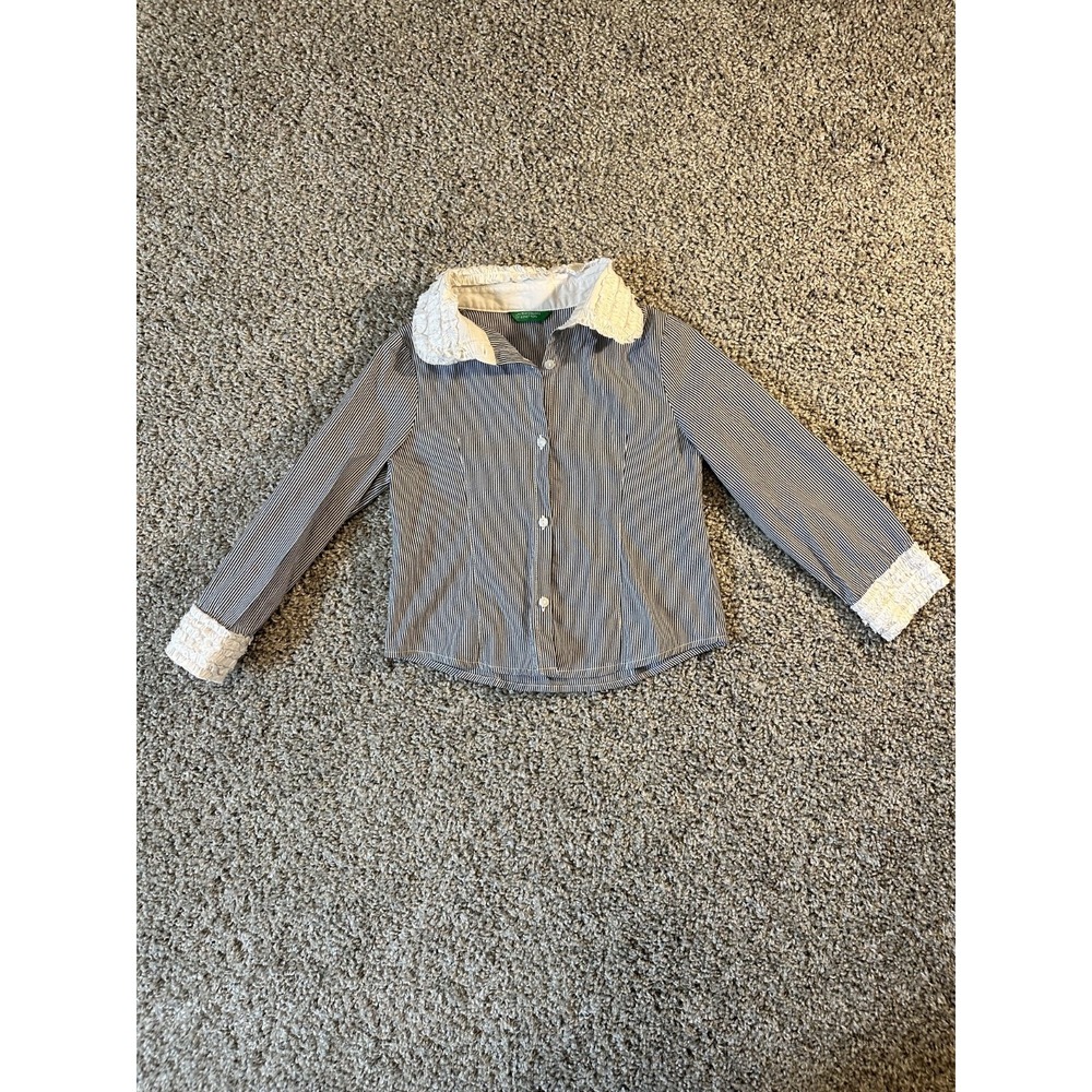 United Colors Of Bennetton Kids Button Down Shirt Striped Size 24M‎ Dressy